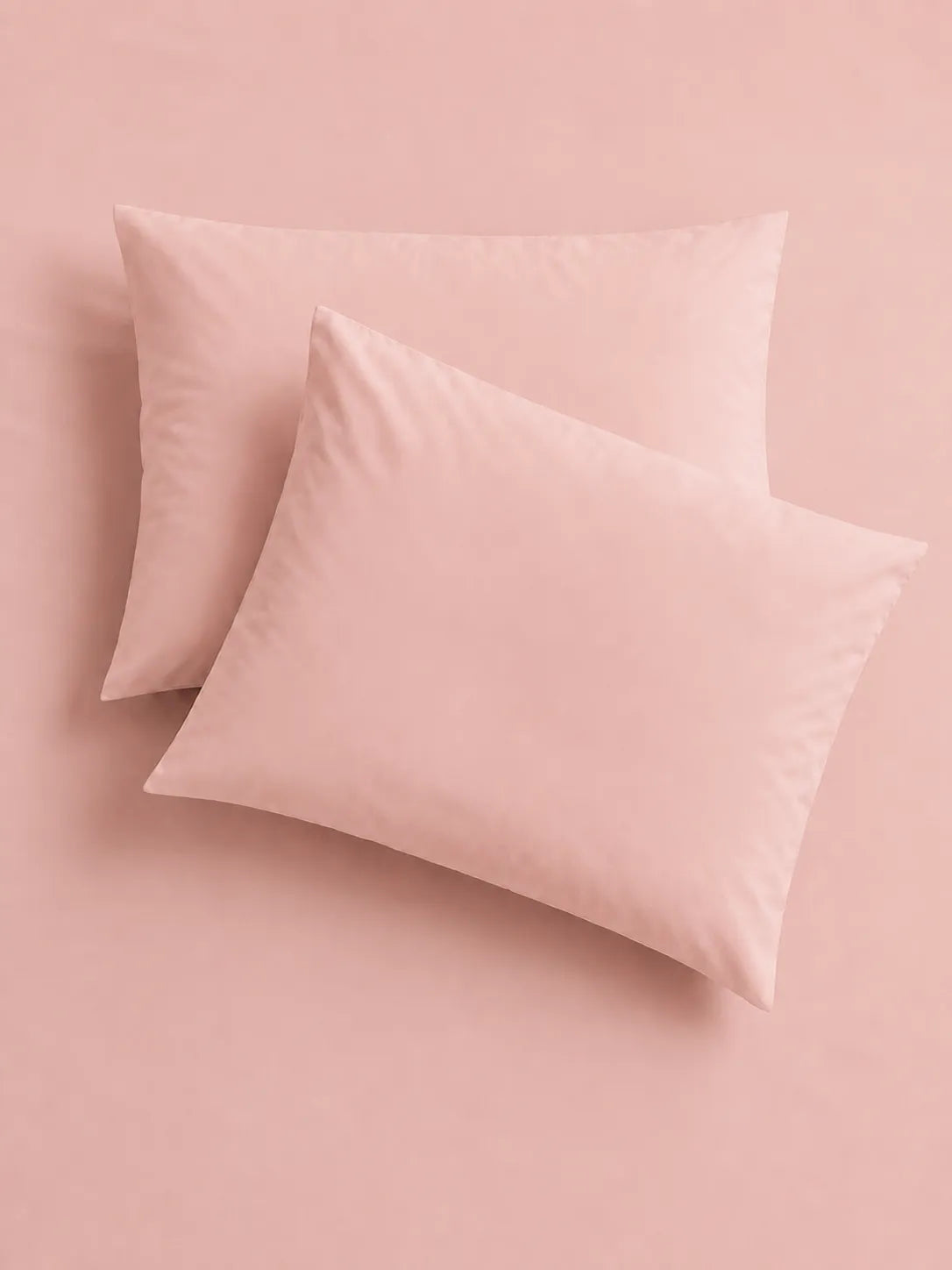 Porta-travesseiros do jogo de lençol rosa micropercal (2 unidades)